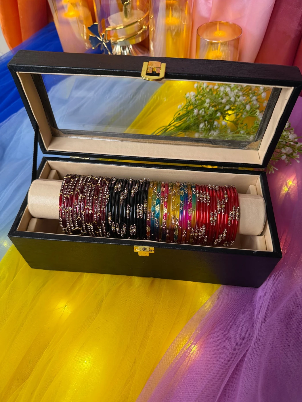 Premium 48-Piece Kashmiri Bangle Gift Box | Luxury Bangles Collection (Box included ) - 2