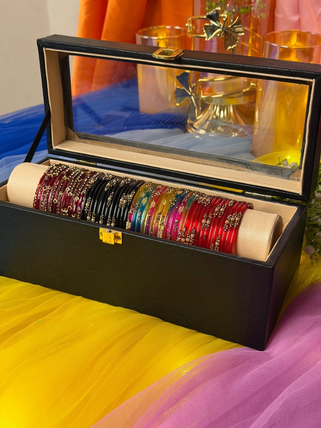 Premium 48-Piece Kashmiri Bangle Gift Box | Luxury Bangles Collection (Box included ) - 4