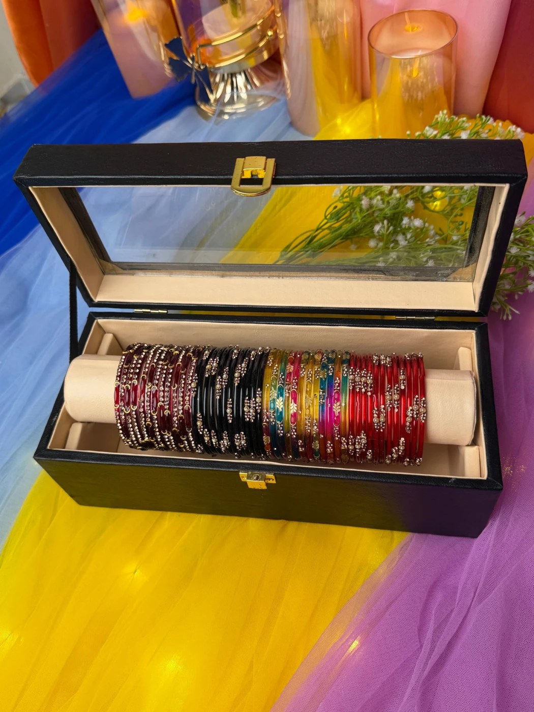 Premium 48-Piece Kashmiri Bangle Gift Box | Luxury Bangles Collection (Box included ) - 8
