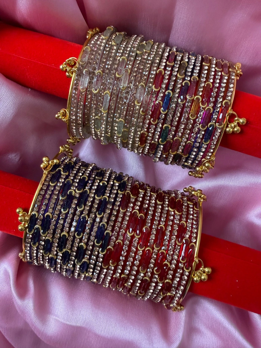 Dadima Kashmiri Bangles Combo – 48 Pcs Bangles with 4 Pcs Ghungroo - 3