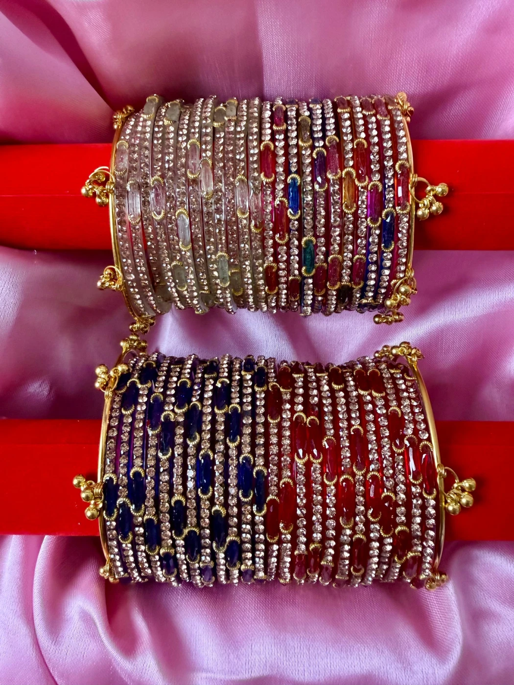 Dadima Kashmiri Bangles Combo – 48 Pcs Bangles with 4 Pcs Ghungroo - 4