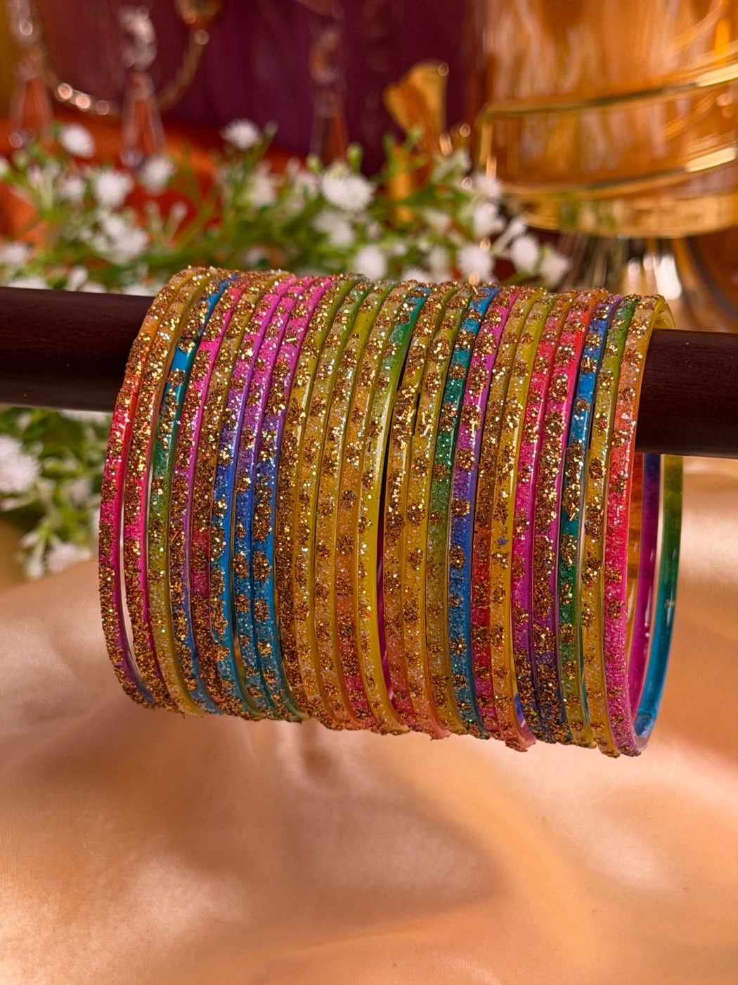Aurora Spark – 24 Pieces Glitter Bangles Set - 4