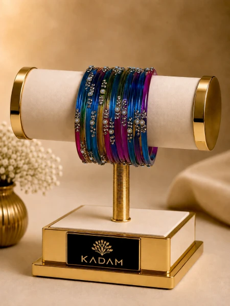 Kids Kashmiri Multicolor Bangles - 2 Sets (Two Hands)
